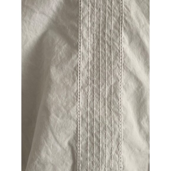 Liz Claiborne Blouse White LS Button Front Tuxedo Top Women 20W Plus - Picture 2 of 9